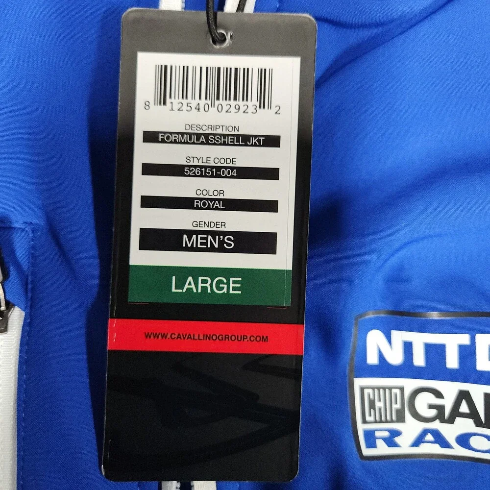 Cavallino Formula Softshell Jacket Men’s Large Ntt Data Racing Royal Blue